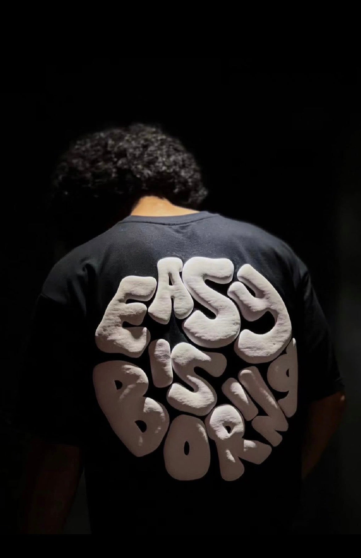 Easy Is Boring Oversized Tee
