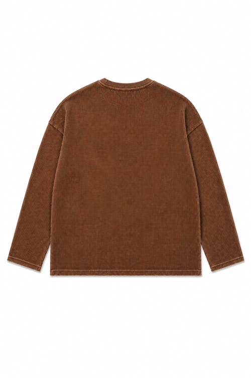 PLAYBOI CARTI WAFFLE KNIT LONG SLEEVE